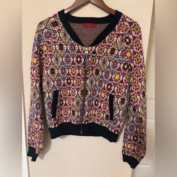 Tigerlily bichette bomber jacket size 8 100% cotton - Picture 2 of 7